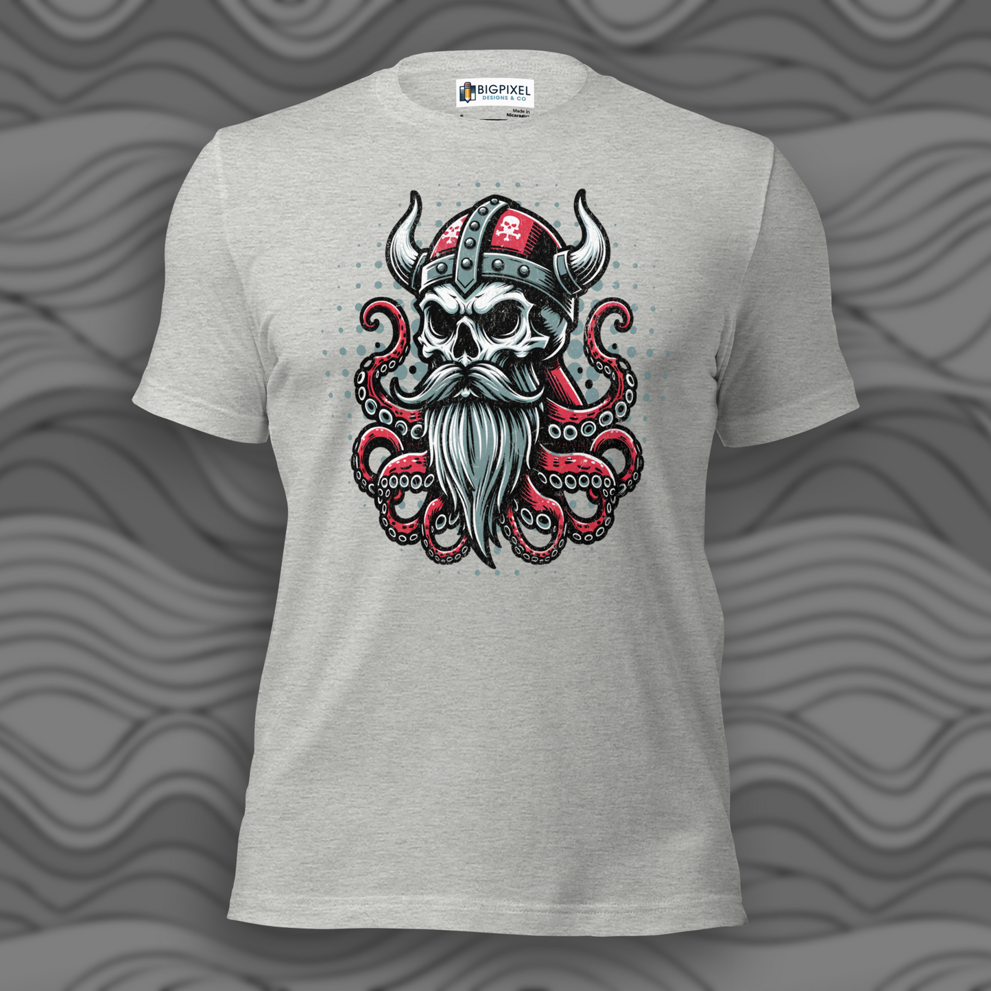 Viking Octopus Skull Unisex T-shirt for Men & Women