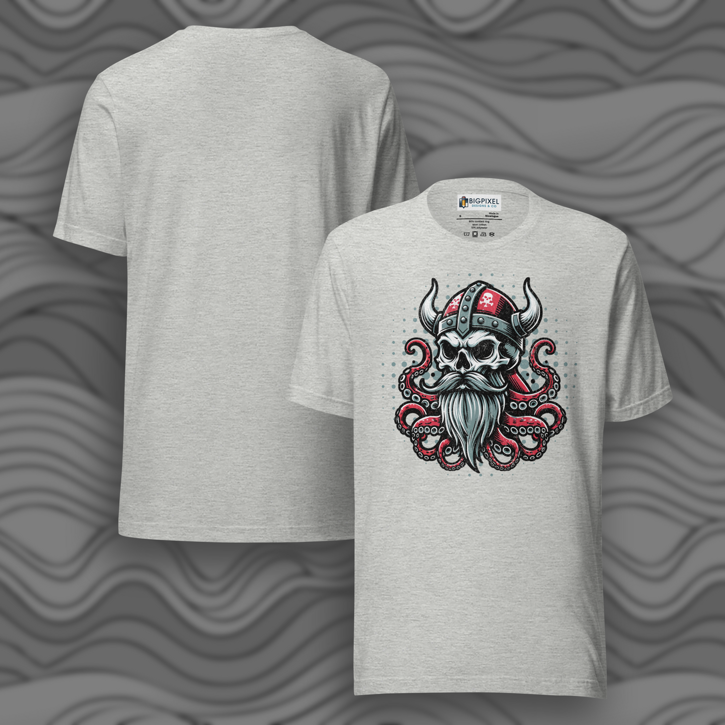 Viking Octopus Skull Unisex T-shirt for Men & Women