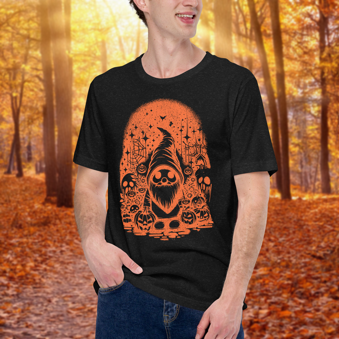 Haunted Gnome Halloween Unisex T-Shirt