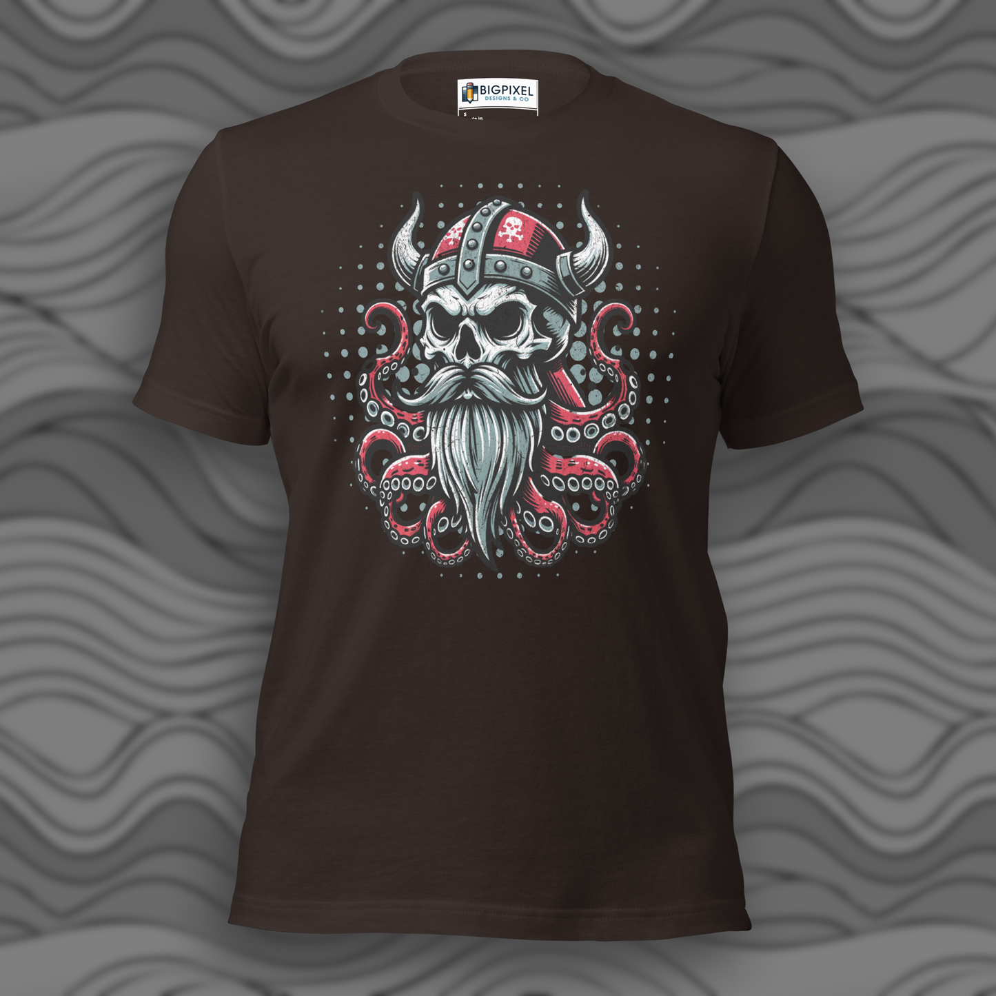 Viking Octopus Skull Unisex T-shirt for Men & Women
