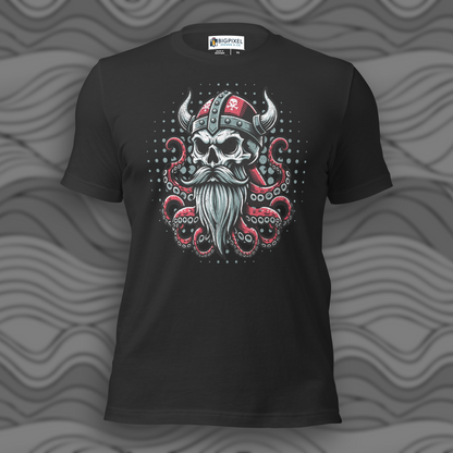 Viking Octopus Skull Unisex T-shirt for Men & Women