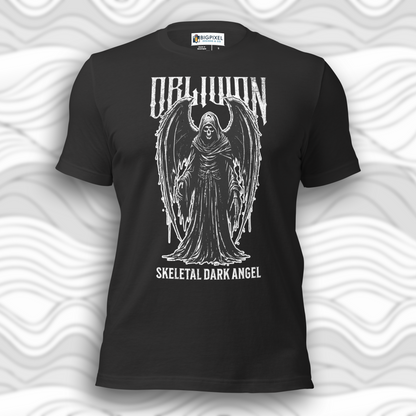 Oblivion Skeletal Dark Angel Unisex T-Shirt