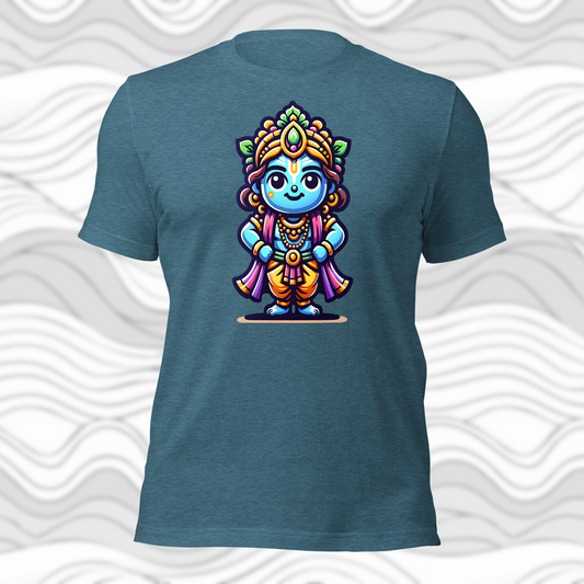 Krishna Graphic Tee for Men and Women Perfect for Spiritual Style