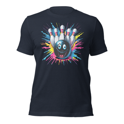 Splatter Strike Bowling Unisex t-shirt