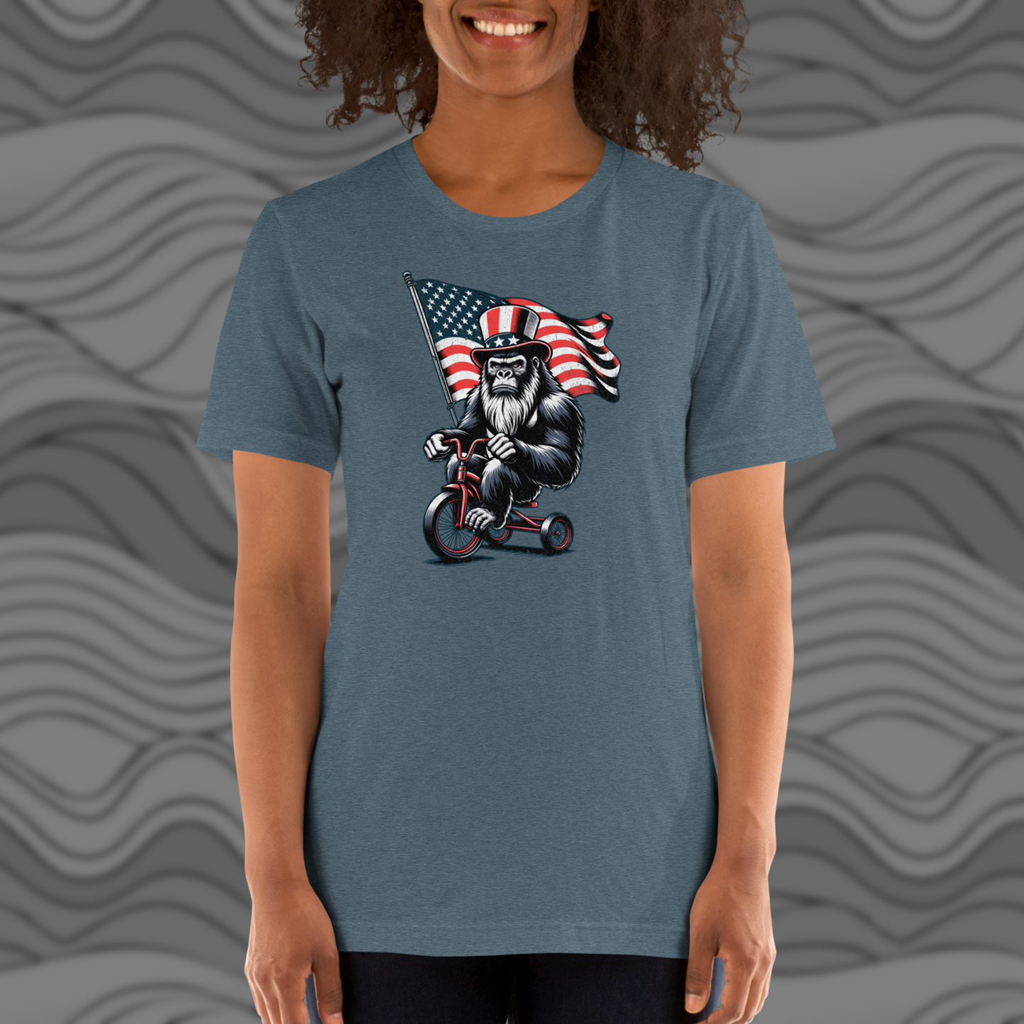 Patriotic Gorilla 4th of July Unisex T-shirt