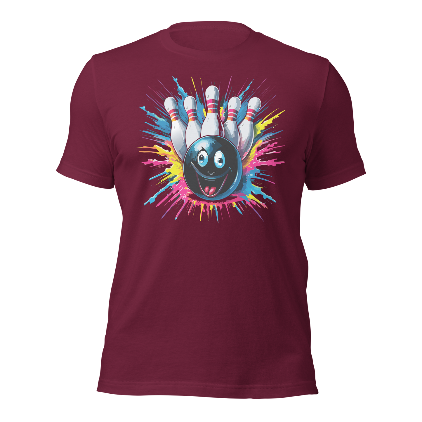 Splatter Strike Bowling Unisex t-shirt