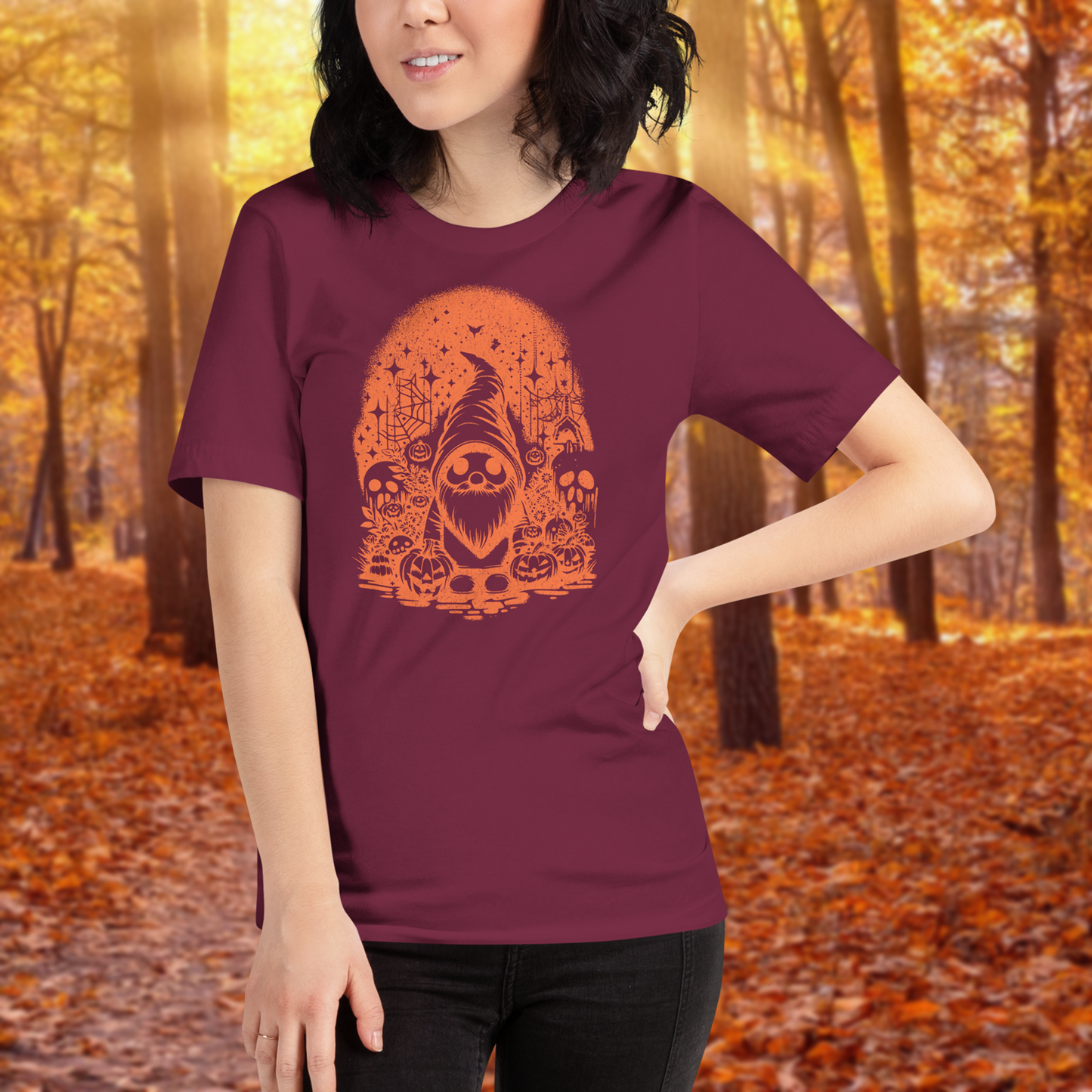 Haunted Gnome Halloween Unisex T-Shirt