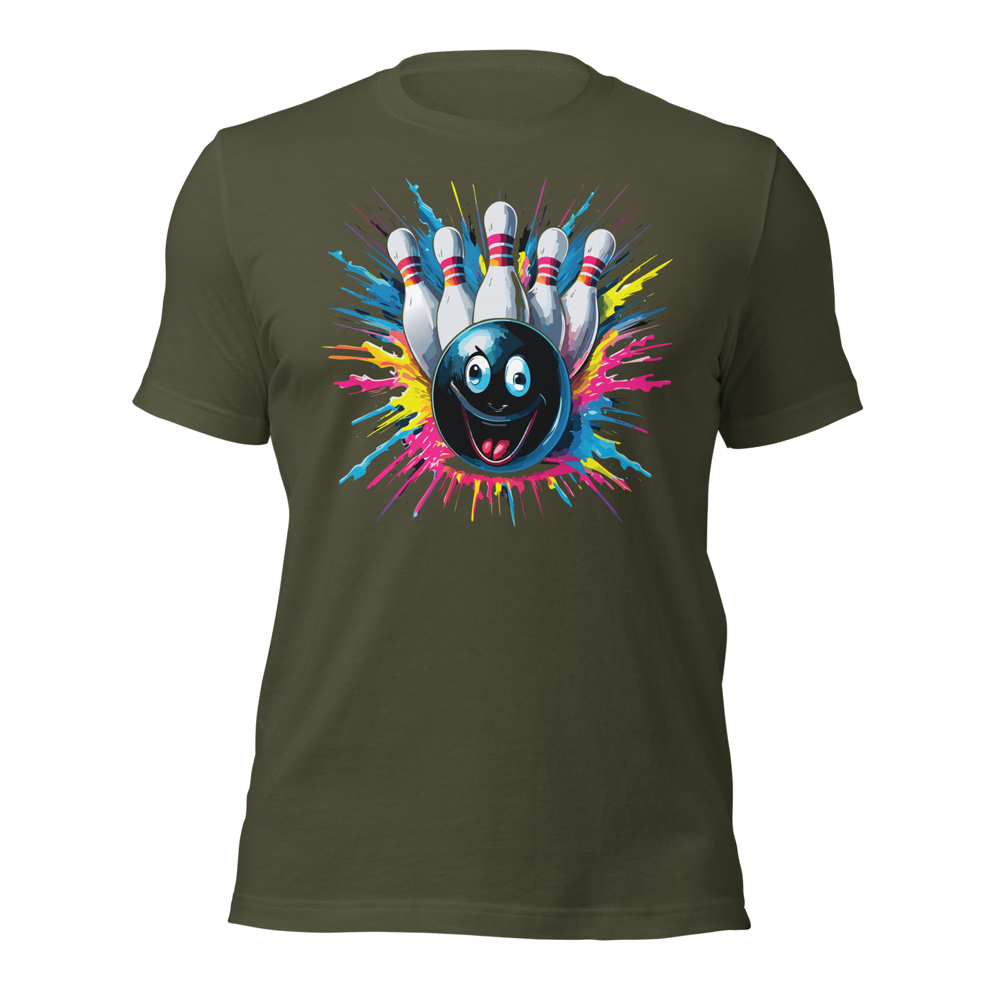 Splatter Strike Bowling Unisex t-shirt