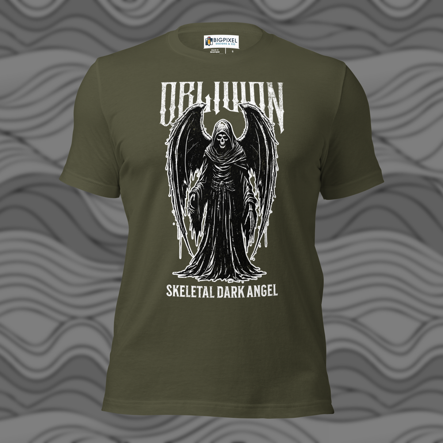 Oblivion Skeletal Dark Angel Unisex T-Shirt