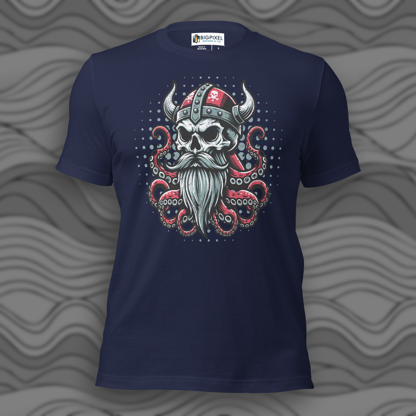 Viking Octopus Skull Unisex T-shirt for Men & Women