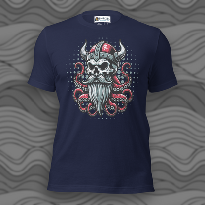 Viking Octopus Skull Unisex T-shirt for Men & Women