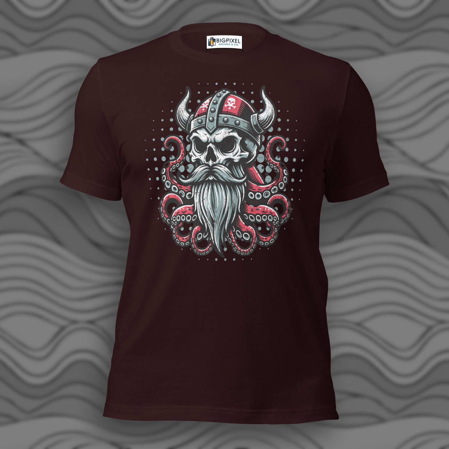 Viking Octopus Skull Unisex T-shirt for Men & Women