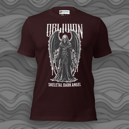 Oblivion Skeletal Dark Angel Unisex T-Shirt
