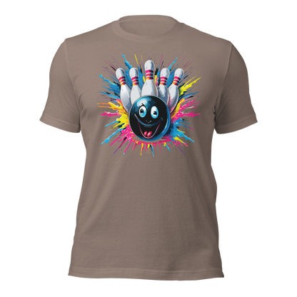 Splatter Strike Bowling Unisex t-shirt
