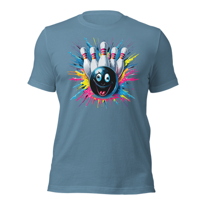 Splatter Strike Bowling Unisex t-shirt