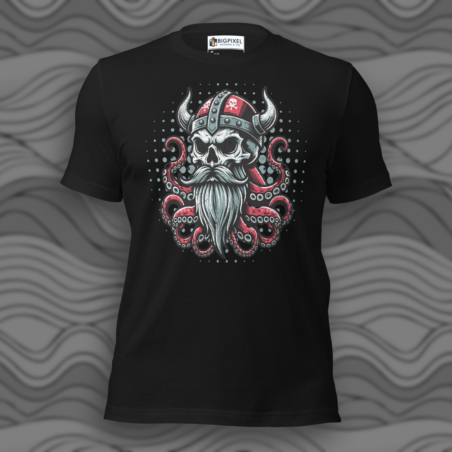 Viking Octopus Skull Unisex T-shirt for Men & Women