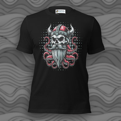 Viking Octopus Skull Unisex T-shirt for Men & Women
