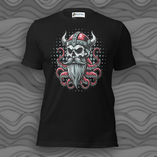 Viking Octopus Skull Unisex T-shirt for Men & Women