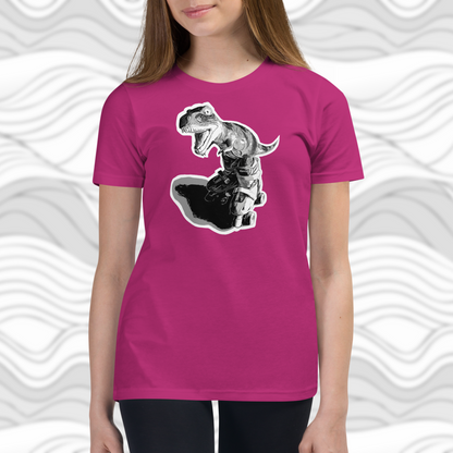 Kids Dinosaur Skating T-Shirt